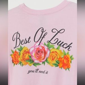 H&M Pink Roses Best of Luck you’ll need it T-Shirt